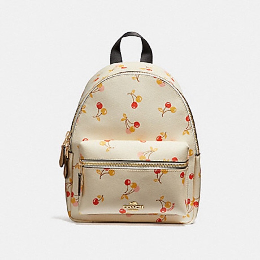 BNWOT Coach Charlie Mini Backpack in Cherry Print